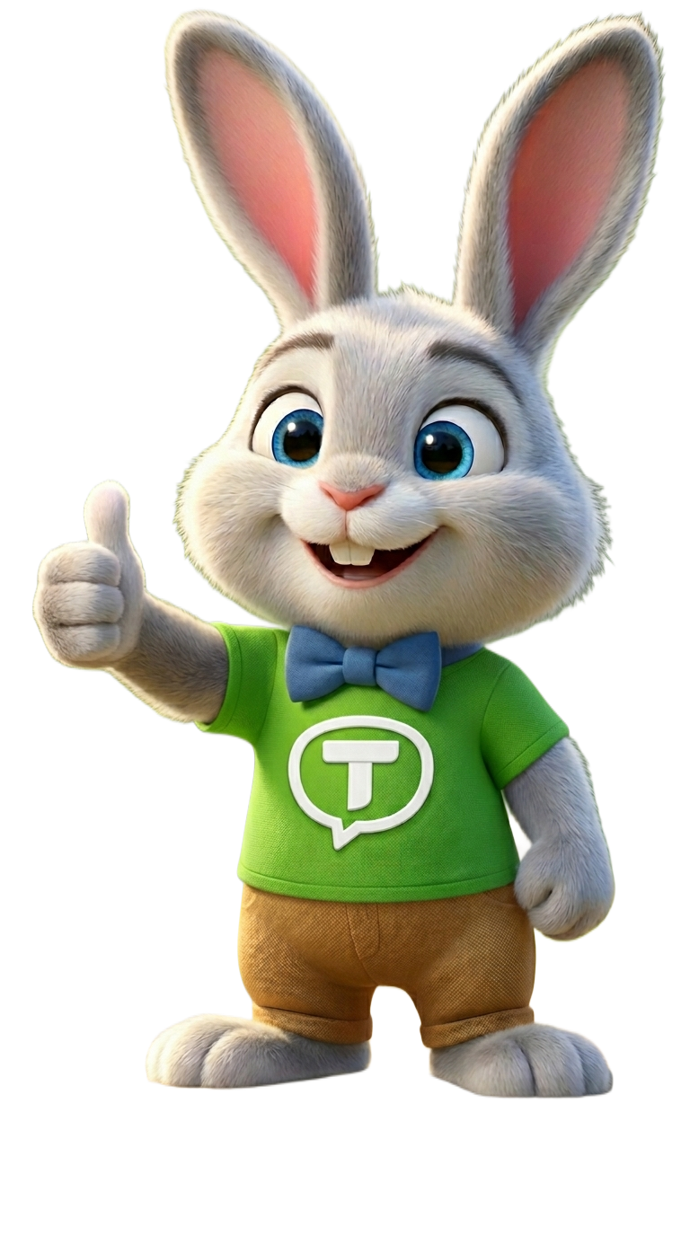 Telechat Mascot - Rabbit